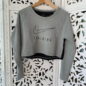 Nike Dri-Fit Longsleeve Mesh Backed Crop Top